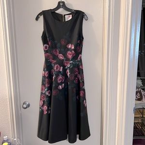ERIN by Erin Fetherston Black Dress with Pink Floral Design